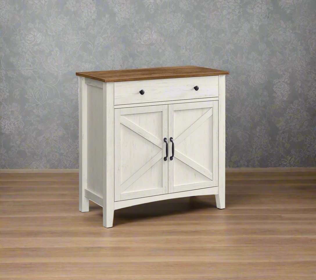 French country sideboard in white colour