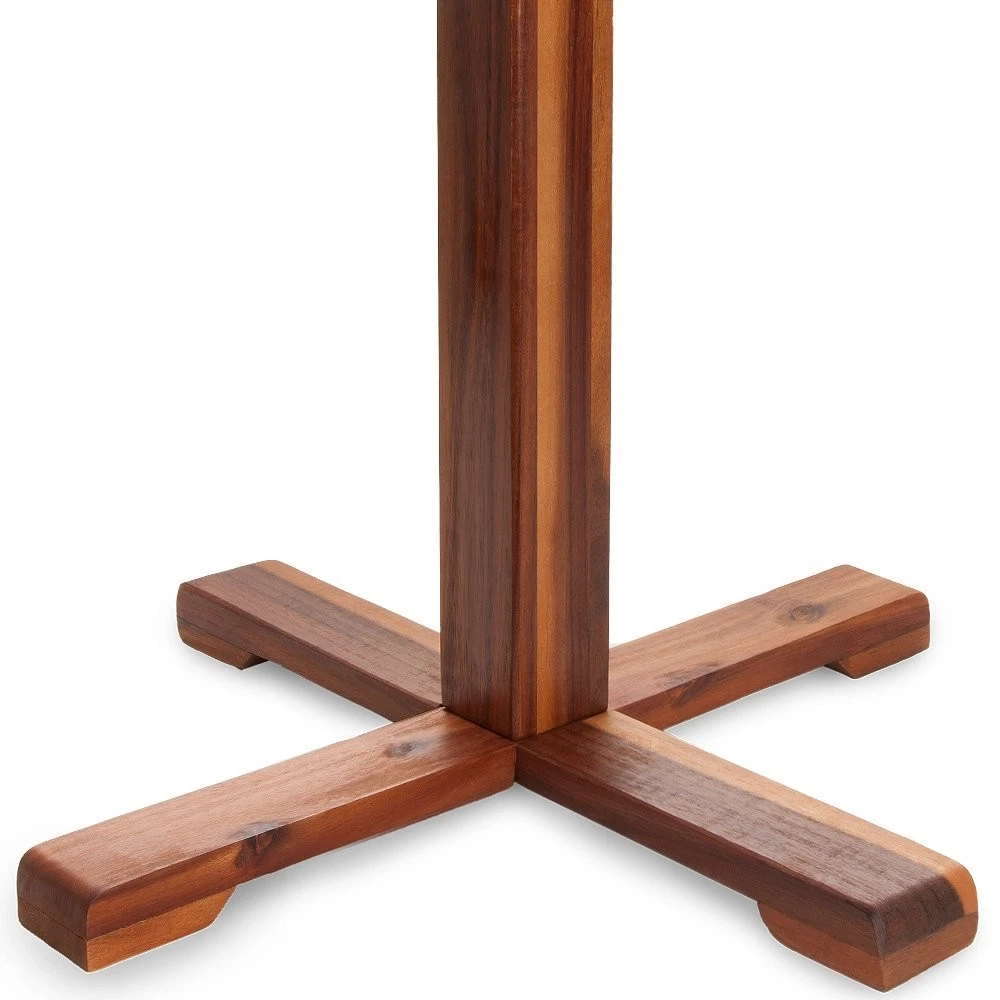 uniquely designed wooden dining table for garden or patio