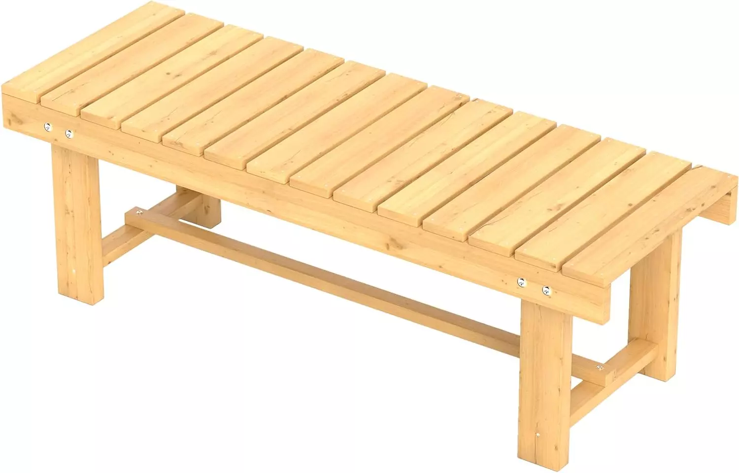 wooden seating bench made from weather resistant fir wood - My Unique Furnishings