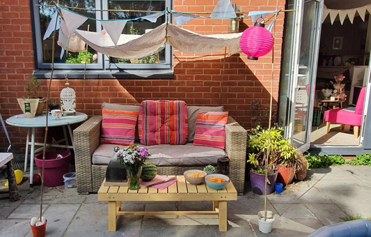 wooden seating bench, versatile coffee table for outdoor spaces - My Unique Furnishings