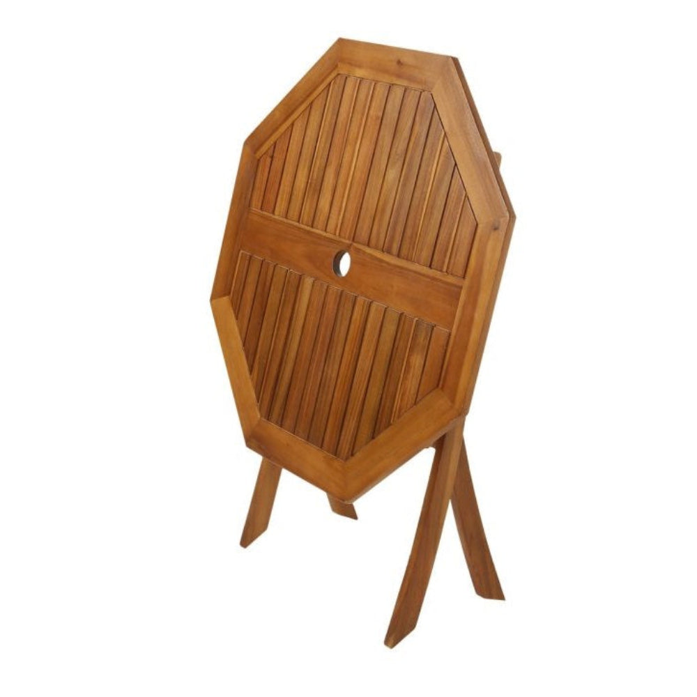 Outdoor wooden bistro table for patio garden or balcony