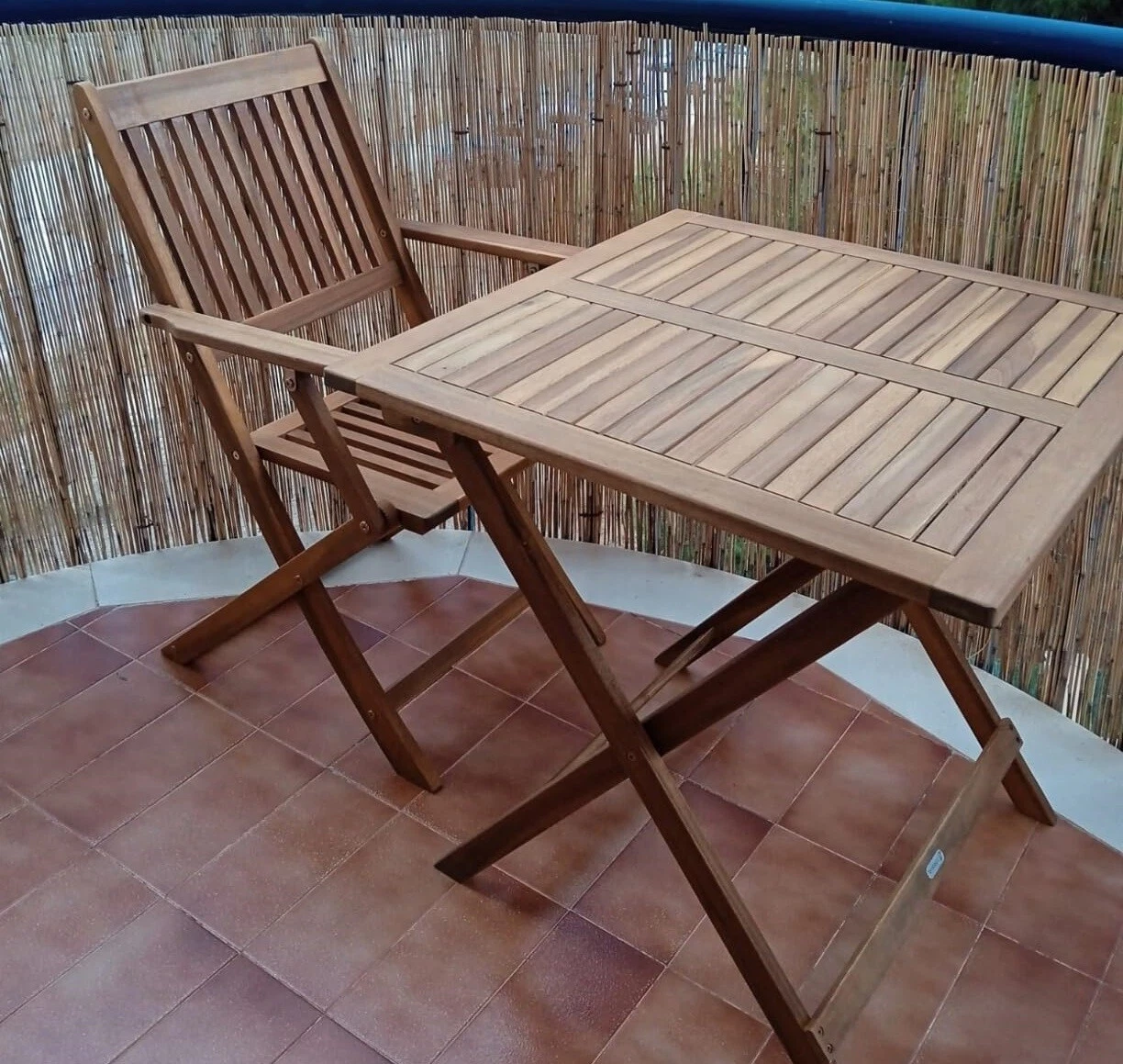 sturdy solid wood dining table with space saving design