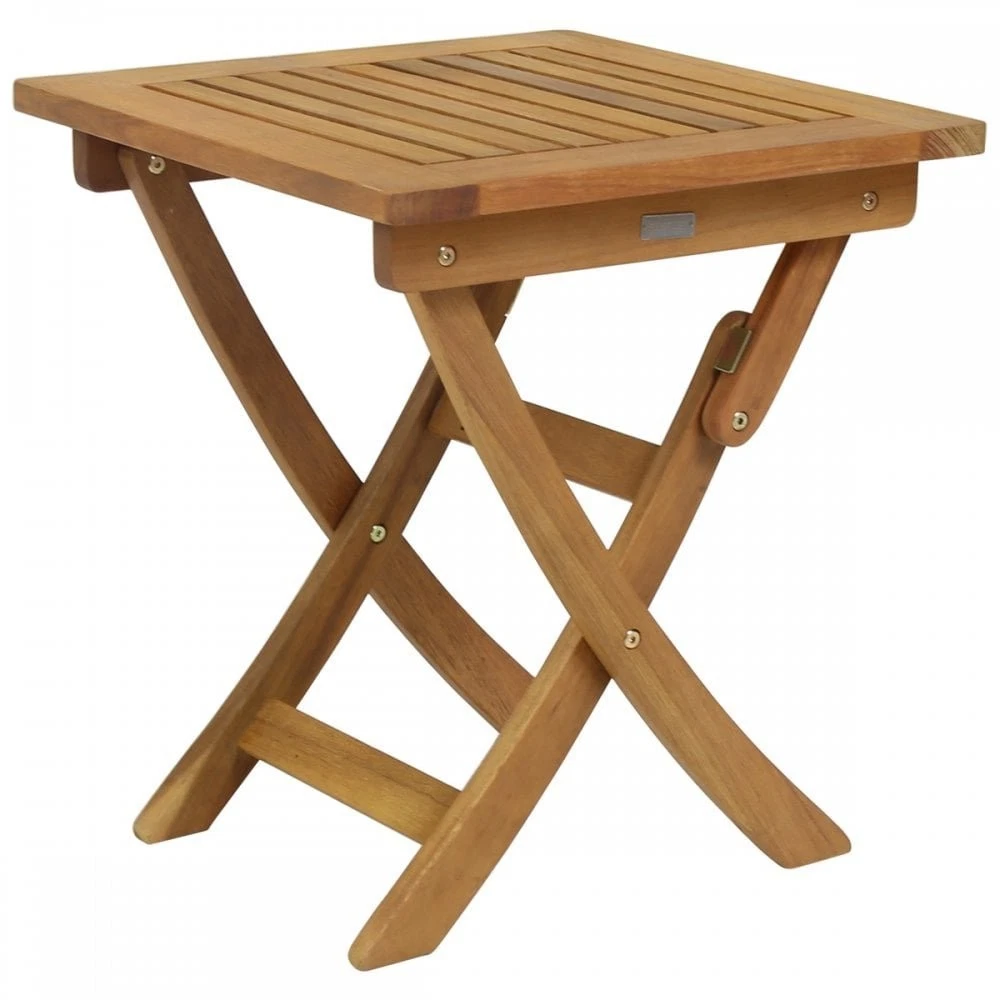 Compact folding bistro table for garden or balcony