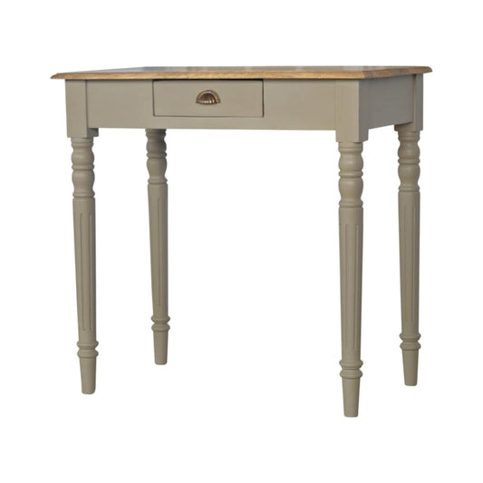 Grey French Country Writing Desk With Drawer-myuniquefurnishings.co.uk