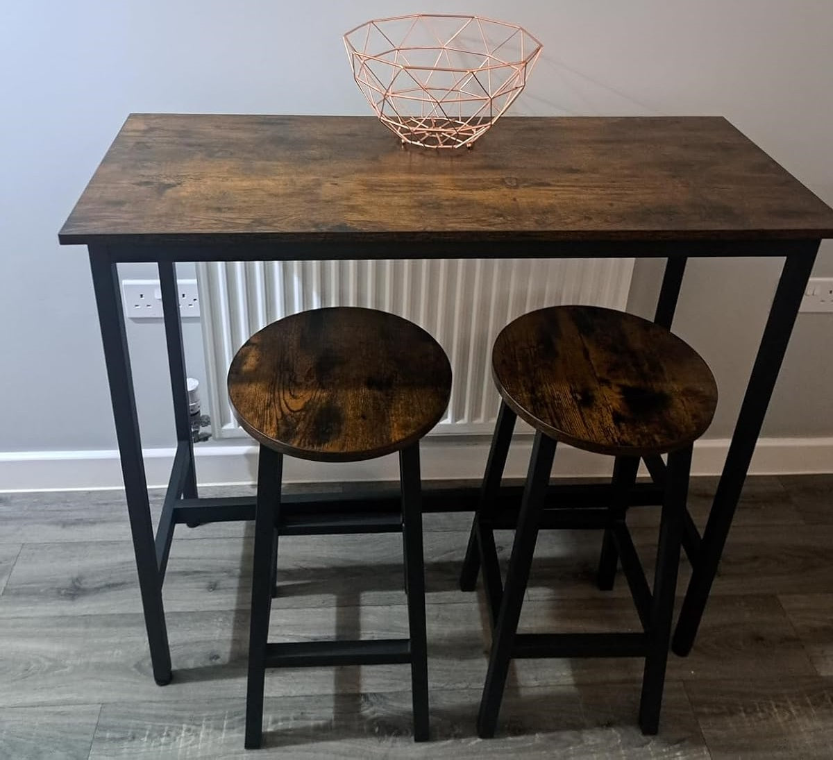dining furniture set with tall bar table and 2 stools