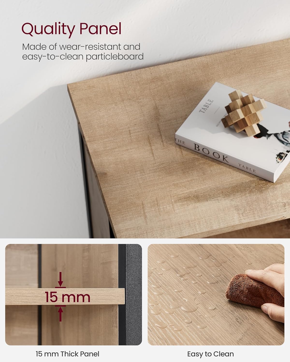 multi purpose storage cabinet for indoor use made from particle board