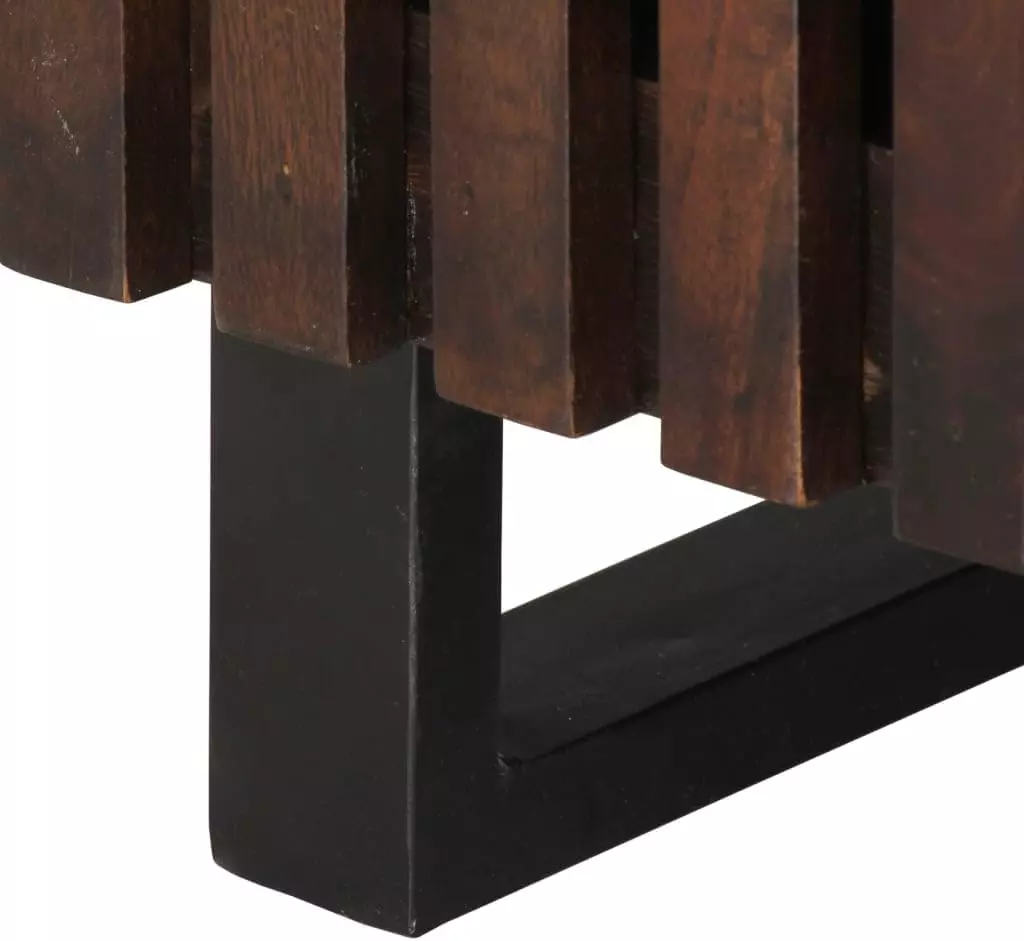 handmade living room coffee table with slatted doors