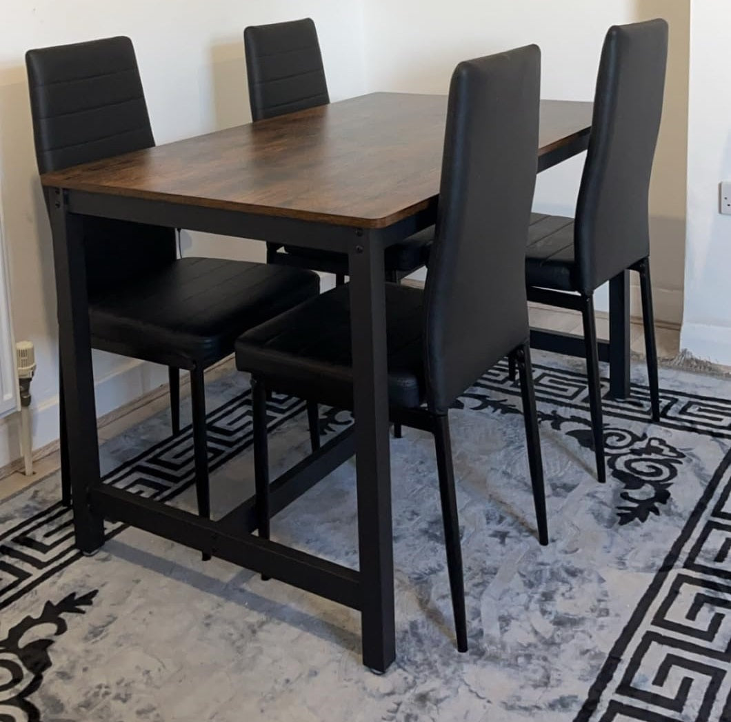 vintage industrial table for dining room