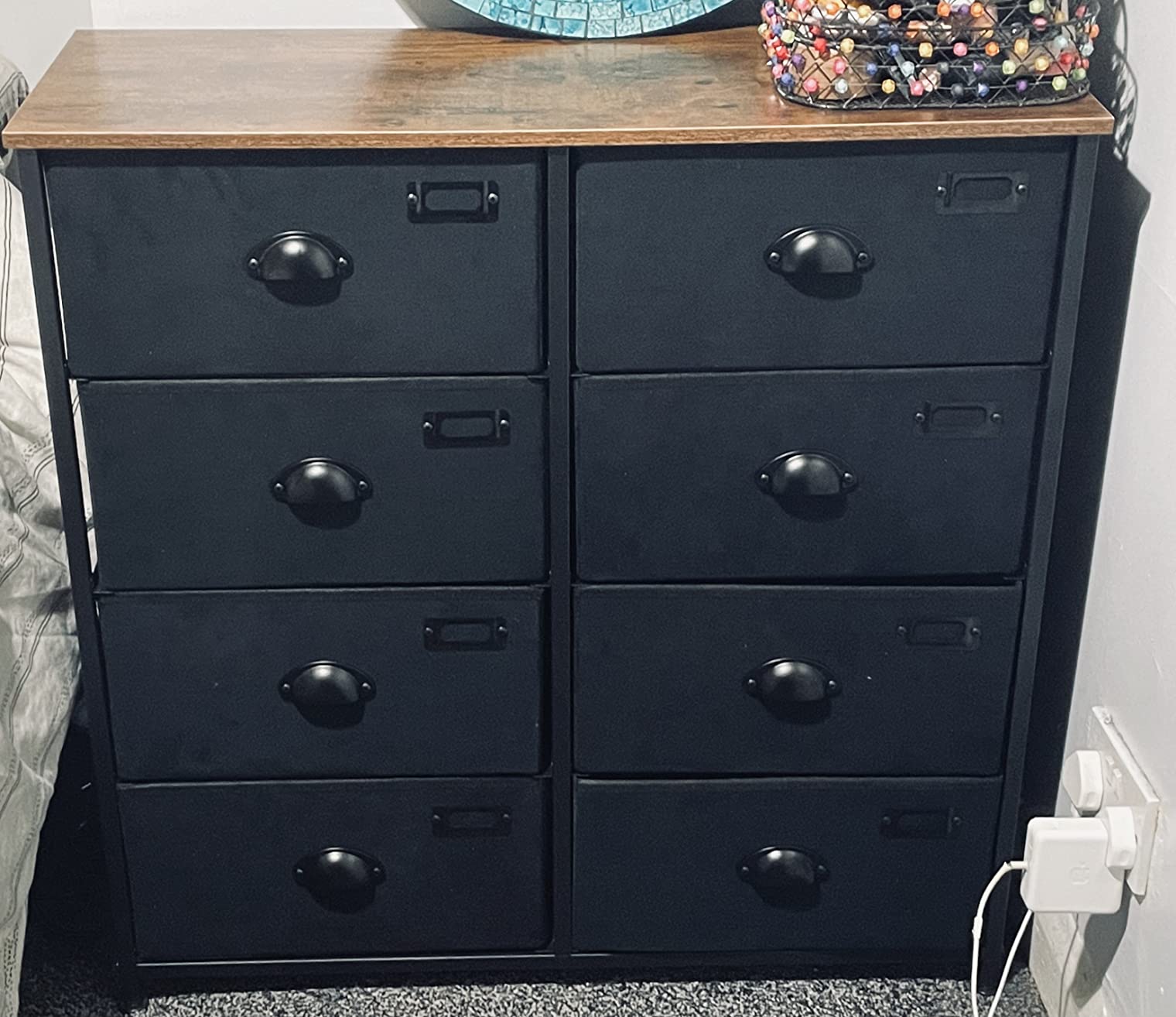 Industrial Sideboard 8 Drawers Chest Storage Cabinet Bedroom Dresser