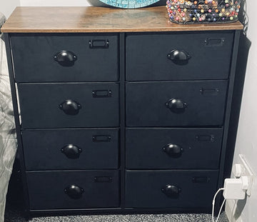 Industrial Sideboard 8 Drawers Chest Storage Cabinet Bedroom Dresser