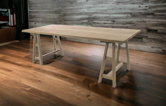 Large Farmhouse Trestle Table-myuniquefurnishings.co.uk