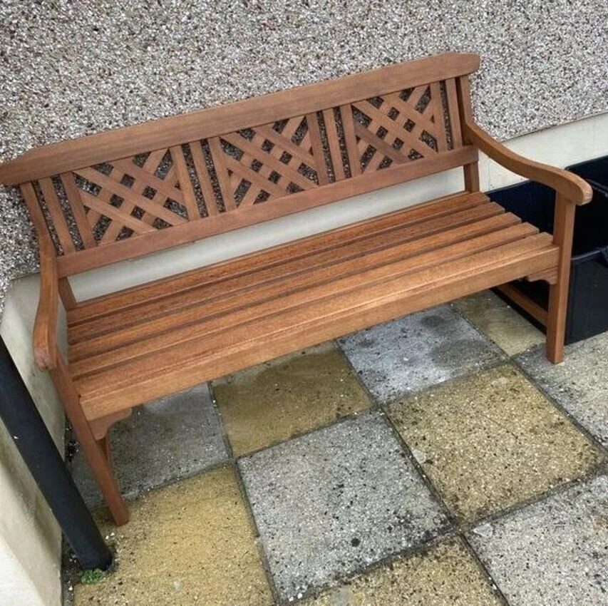 large 3 seater garden bench ideal for any outdoor space