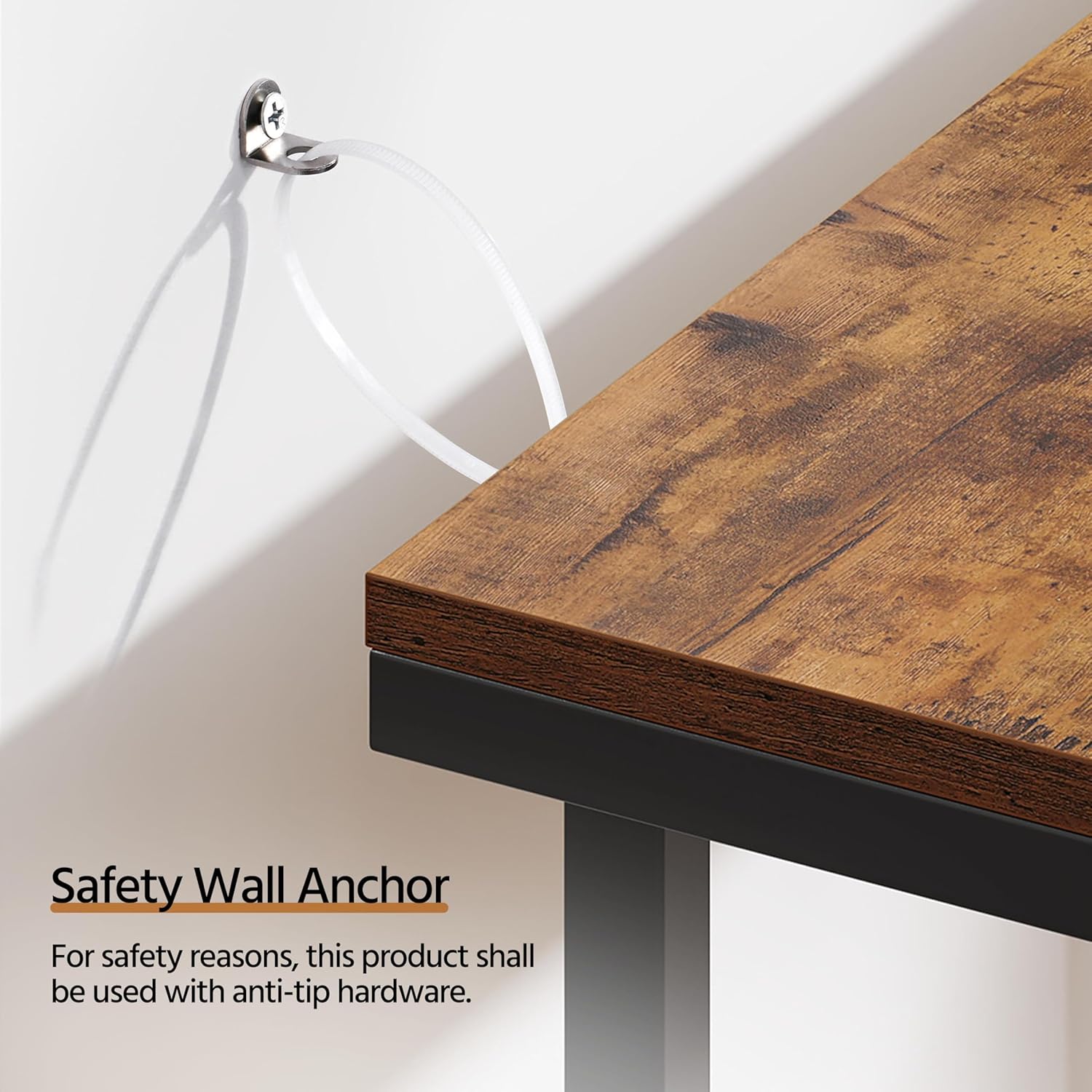 wide industrial rustic console table in unique design