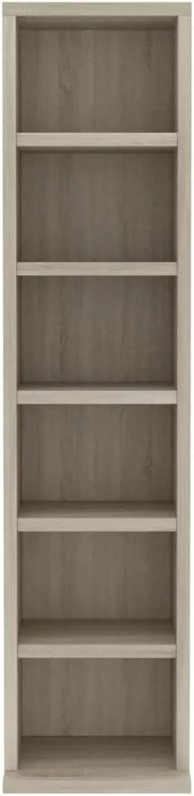 oak tone cd rack with storage shelves for living room, bedroom or office - My Unique Furnishings