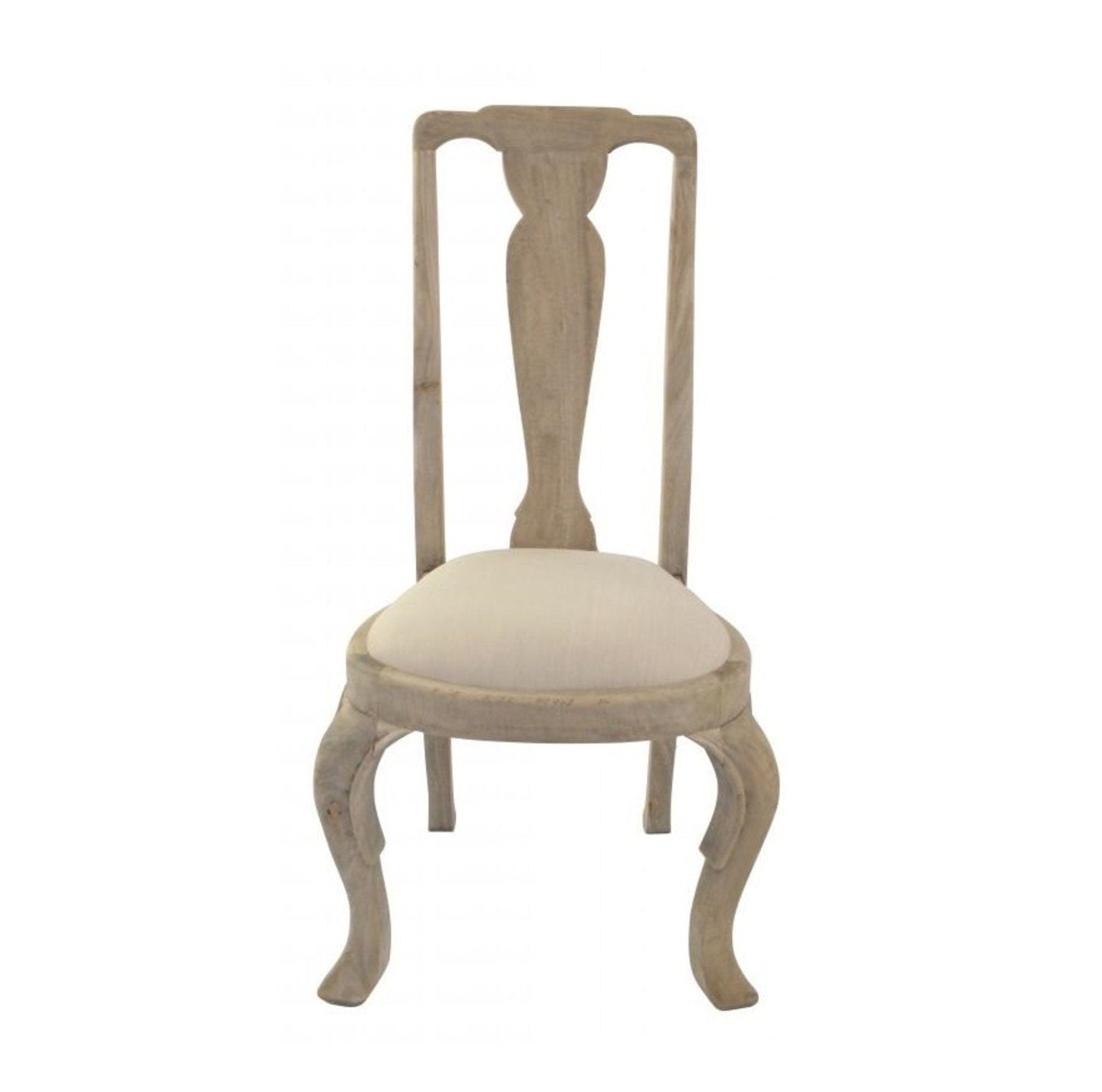 Queen Anne Dining Chair With Tall Back And Cabriole Legs-myuniquefurnishings.co.uk