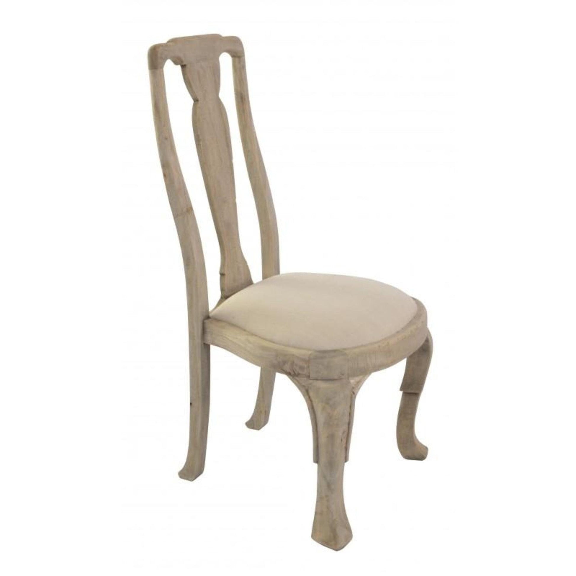 Queen Anne Dining Chair With Tall Back And Cabriole Legs-myuniquefurnishings.co.uk