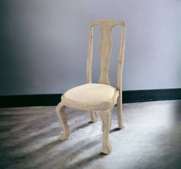 Queen Anne Dining Chair With Tall Back And Cabriole Legs-myuniquefurnishings.co.uk