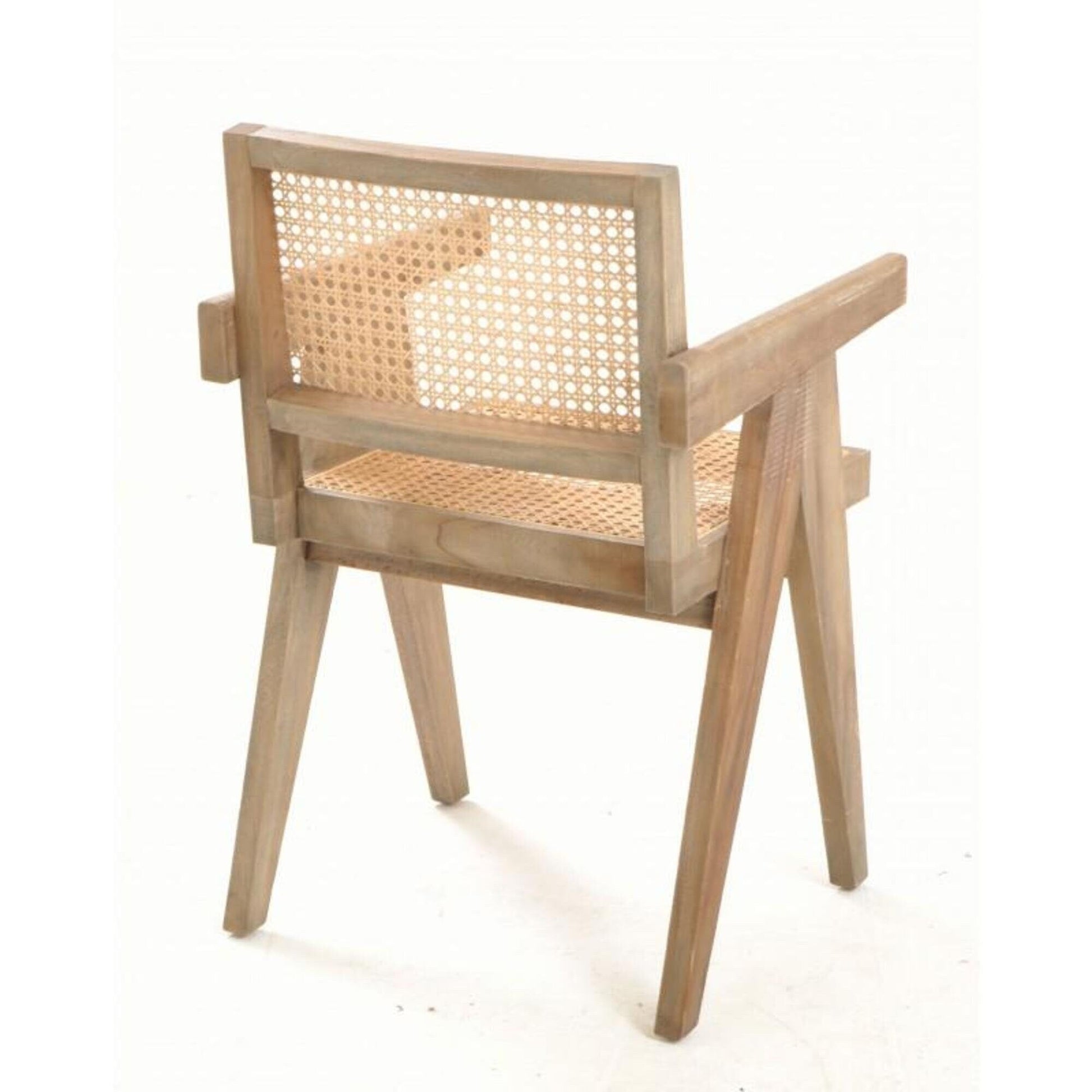 Rattan Armchair In Bleached Finish-myuniquefurnishings.co.uk