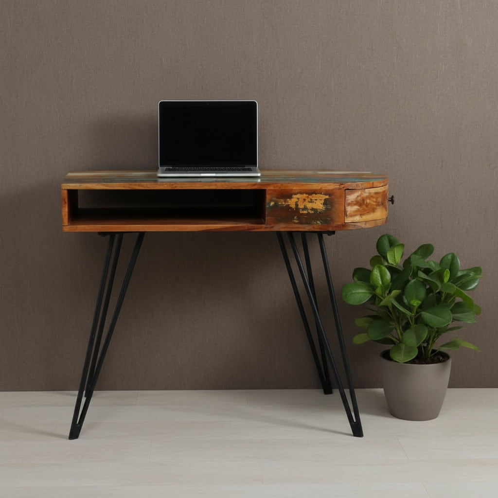 fully handmade console table for hallway with storage