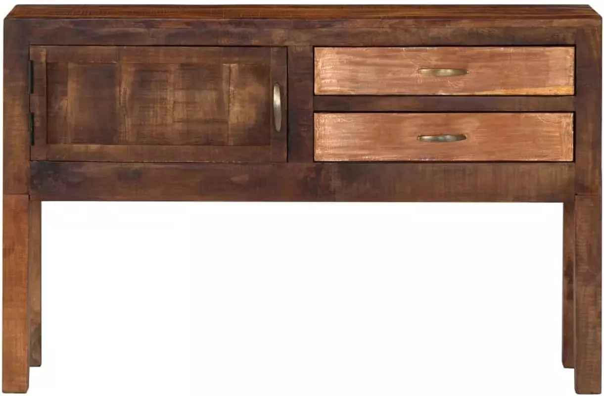 Rustic Dark Wood Sideboard Vintage Storage Cabinet Console Table