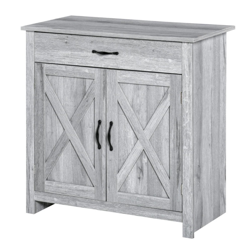 grey sideboard with drawer and double door