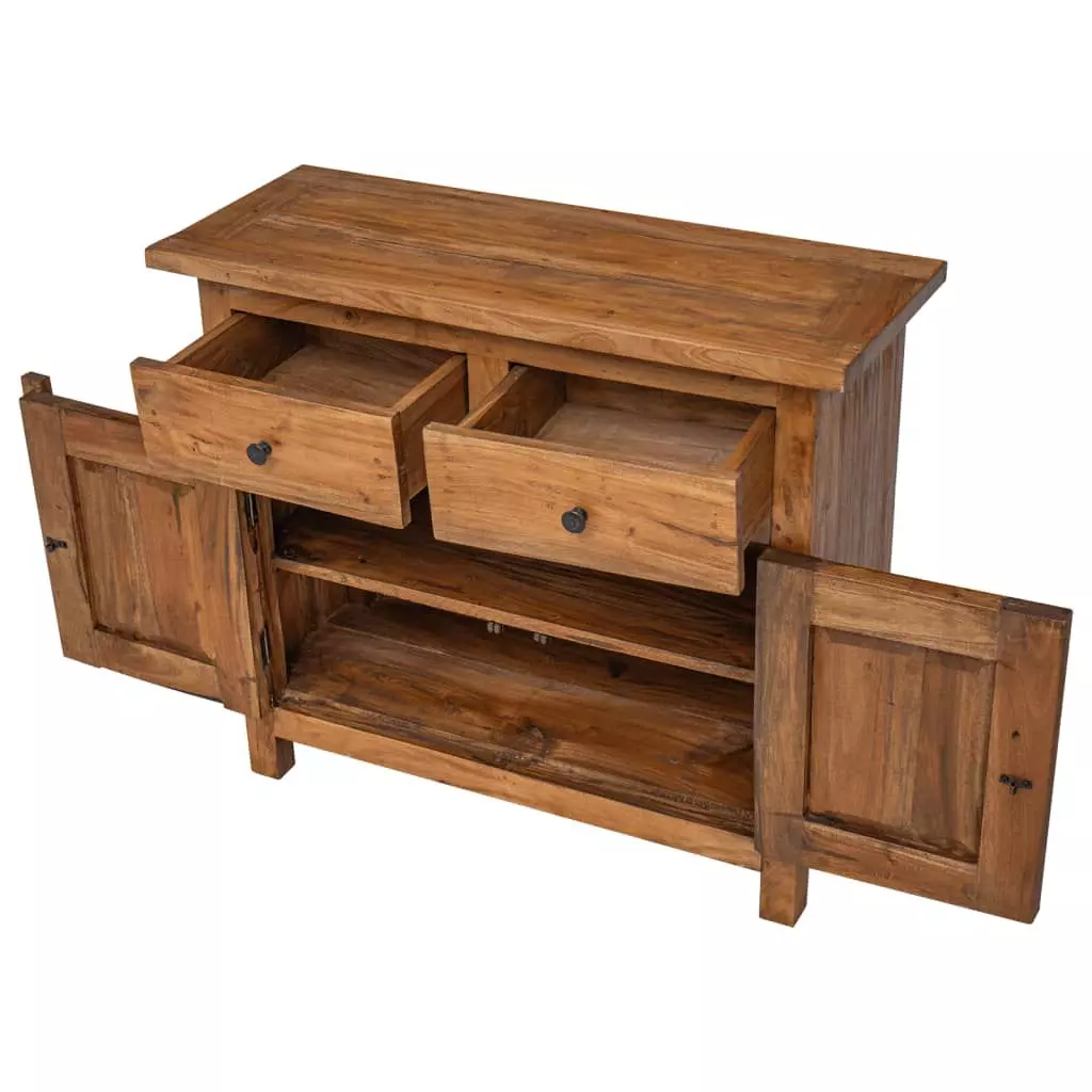 mahogany wood fully handmade sideboard in rustic style