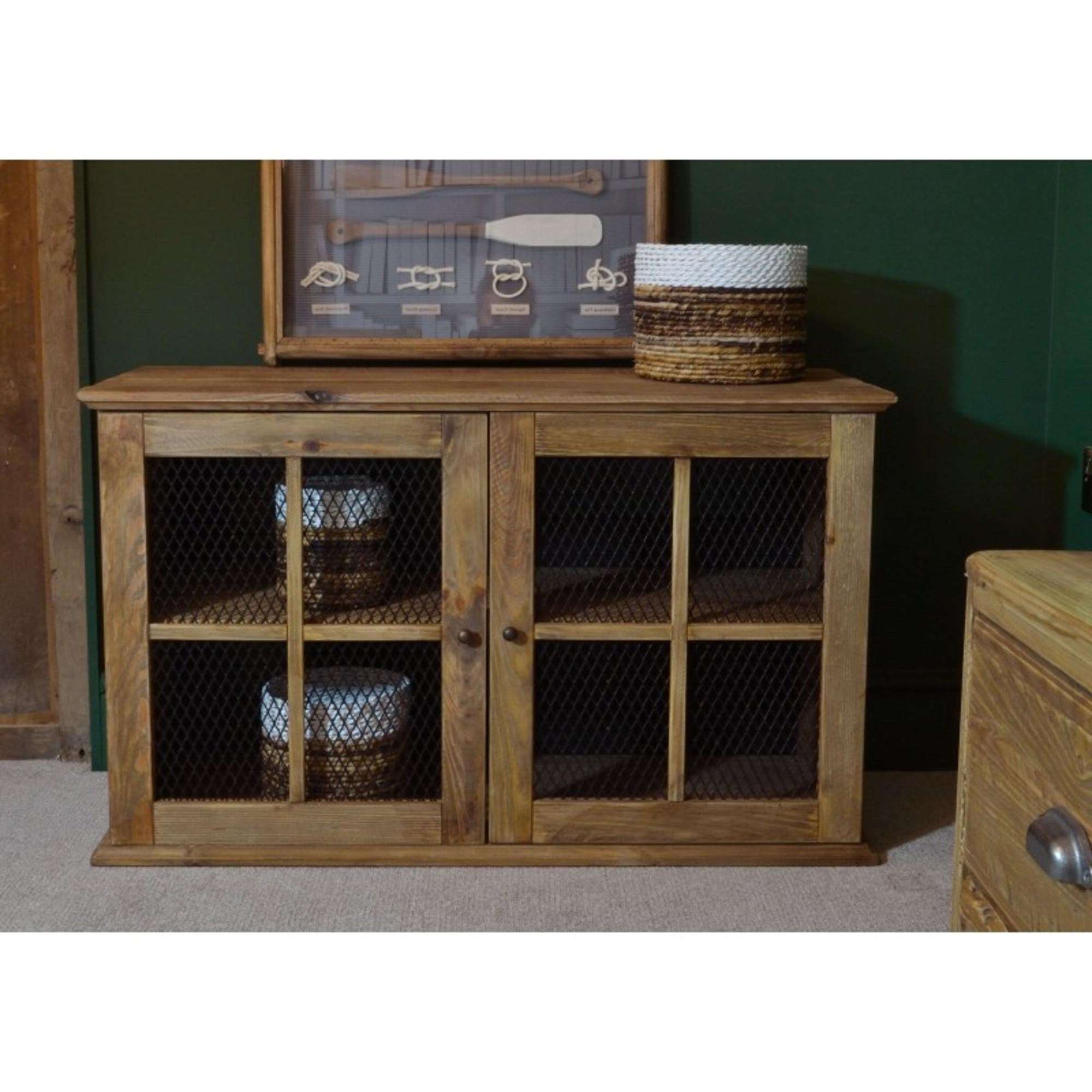 Sideboard With 2 Metal Front Doors-myuniquefurnishings.co.uk