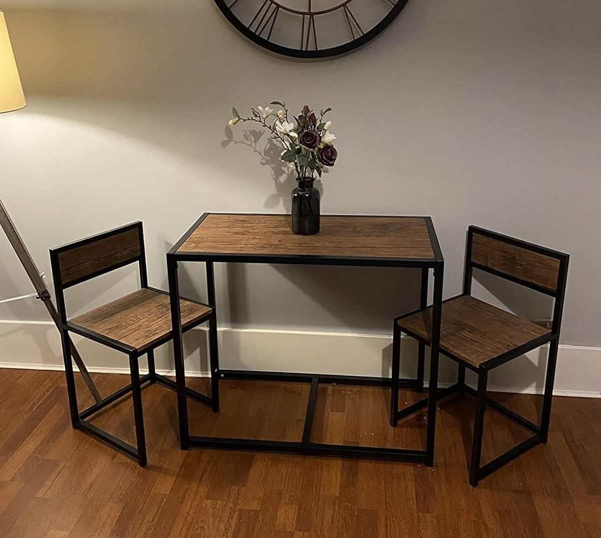 industrial dining furniture set 3 pcs