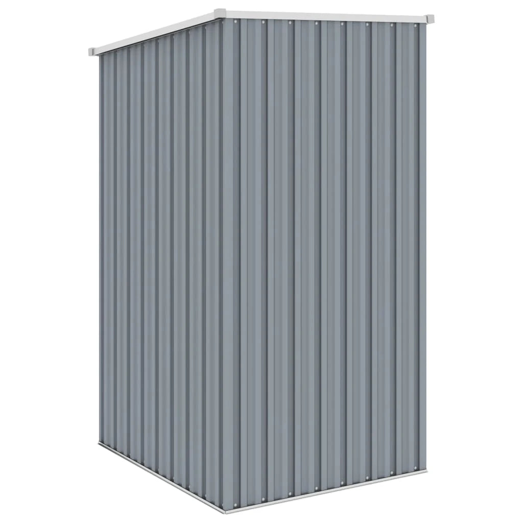 grey garden shed with pent roof rust resistant