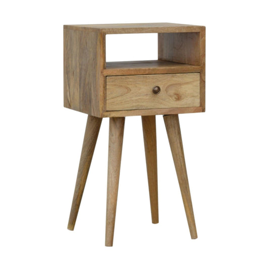 Small Square Bedside Table In Oak-myuniquefurnishings.co.uk