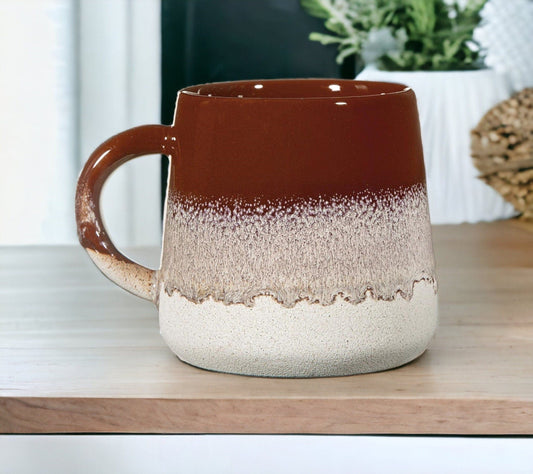 Stoneware Mug 360ml - Chocolate Brown-myuniquefurnishings.co.uk