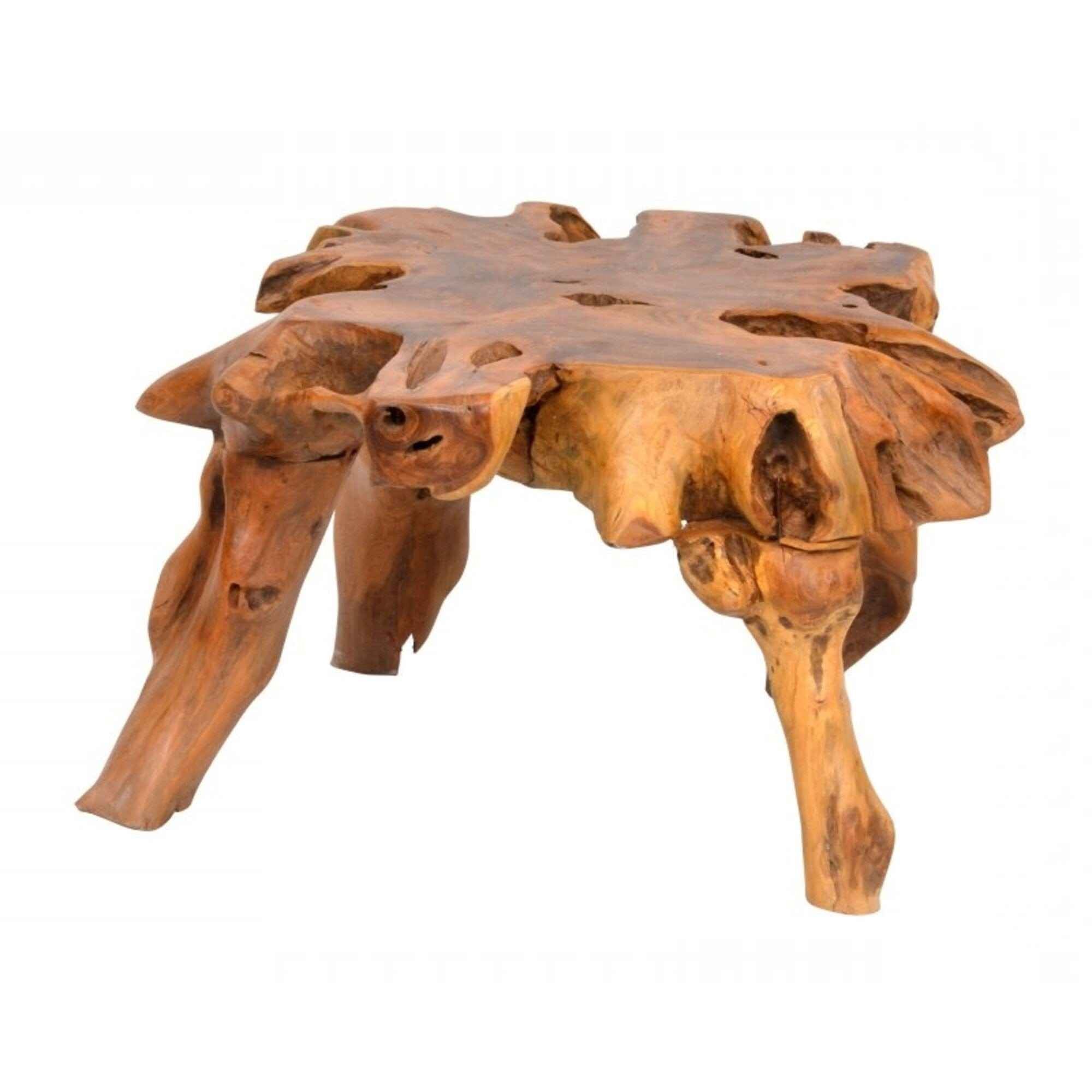 Tree Root Tea Table Teak Tree Root Coffee Table Wooden Rustic Live Edge Living Room Stand