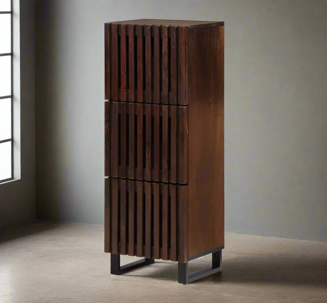industrial 3 drawer highboard cabinet