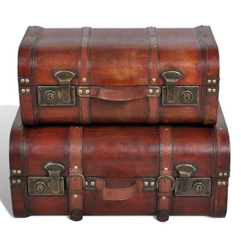set of 2 retro boxes for home and office