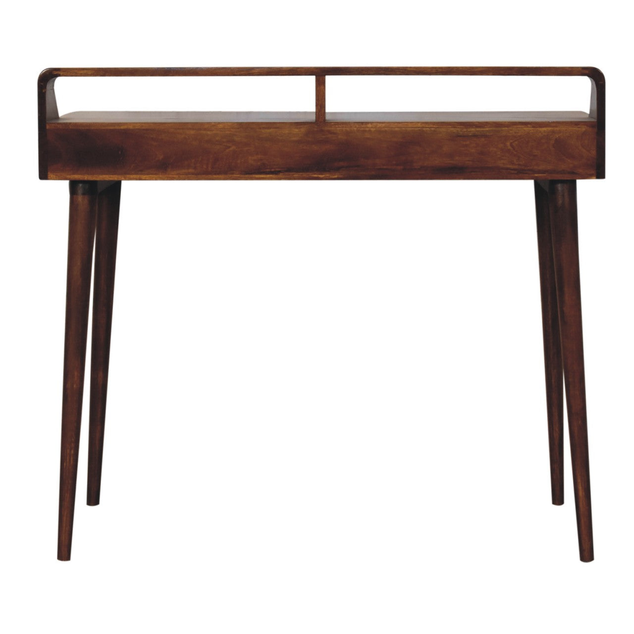 handcrafted writing desk for home with 2 drawers