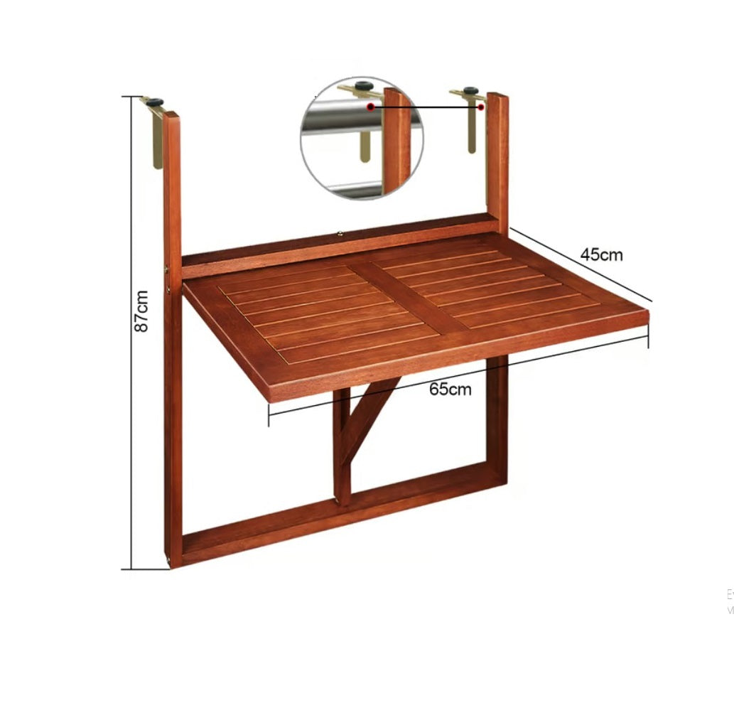 outdoor solid acacia wood coffee side table in rectangular shape