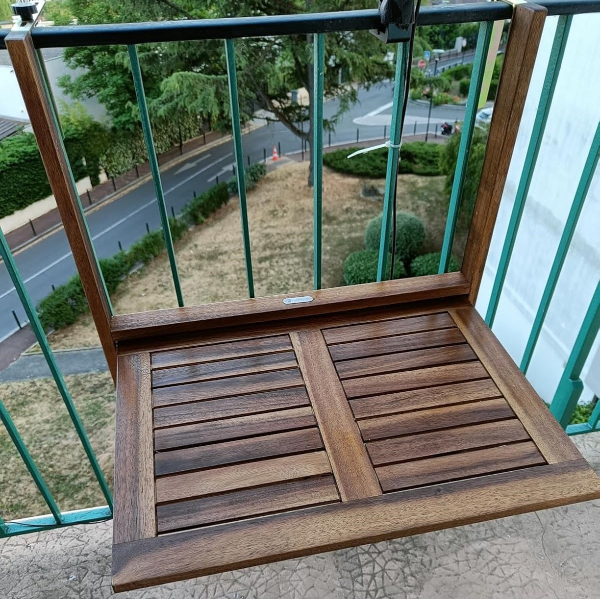 acacia wood foldable coffee table with space saving design