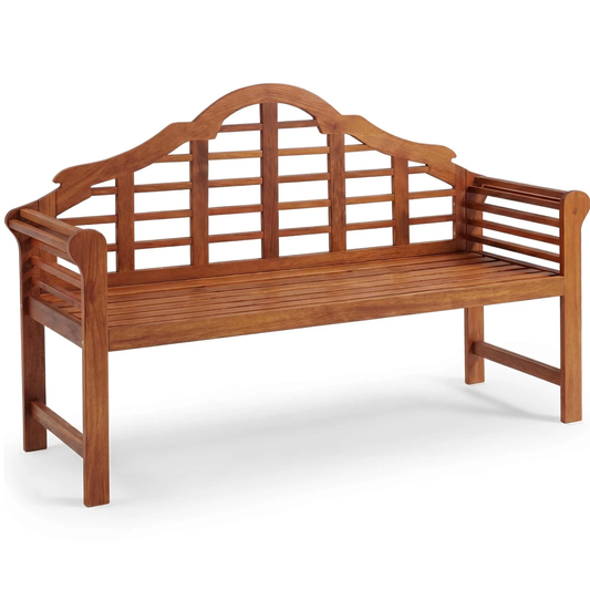Solid wood patio bench for garden or balcony seating