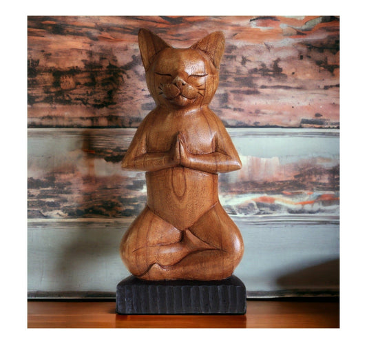 Yoga Cat - Hindu Pose-myuniquefurnishings.co.uk